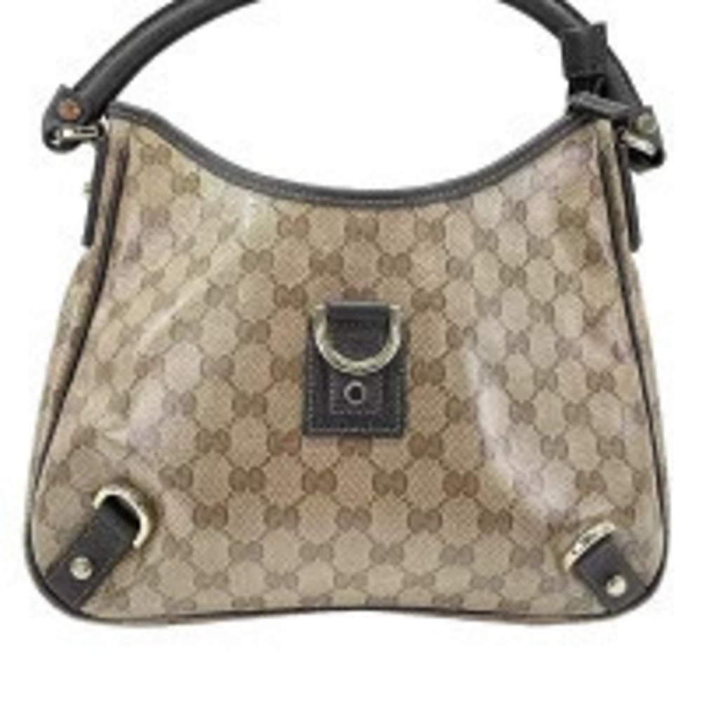 Gucci GG Supreme Abbey Shoulder Bag Beige Cream